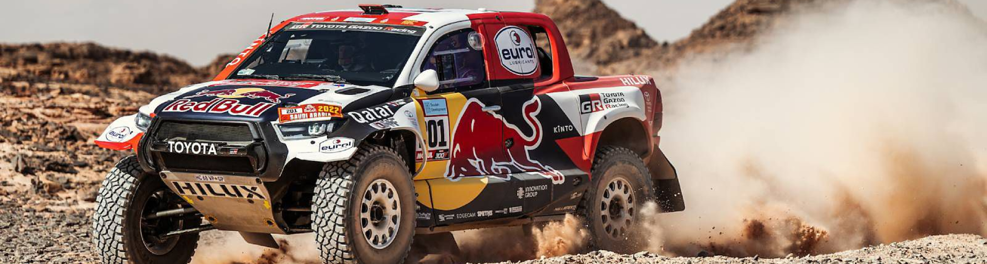 Изображение на странице НАССЕР АЛЬ-АТТИЯ ЗА РУЛЕМ TOYOTA HILUX СТАЛ ПОБЕДИТЕЛЕМ РАЛЛИ-РЕЙДА «ДАКАР-2022» Тойота Центр Курган
